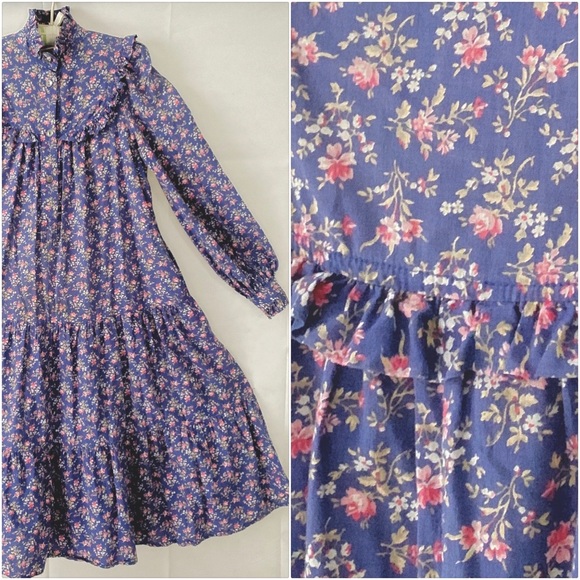 Laura Ashley Dresses & Skirts - Vintage 70s 80s Laura Ashley Prairie Floral dress